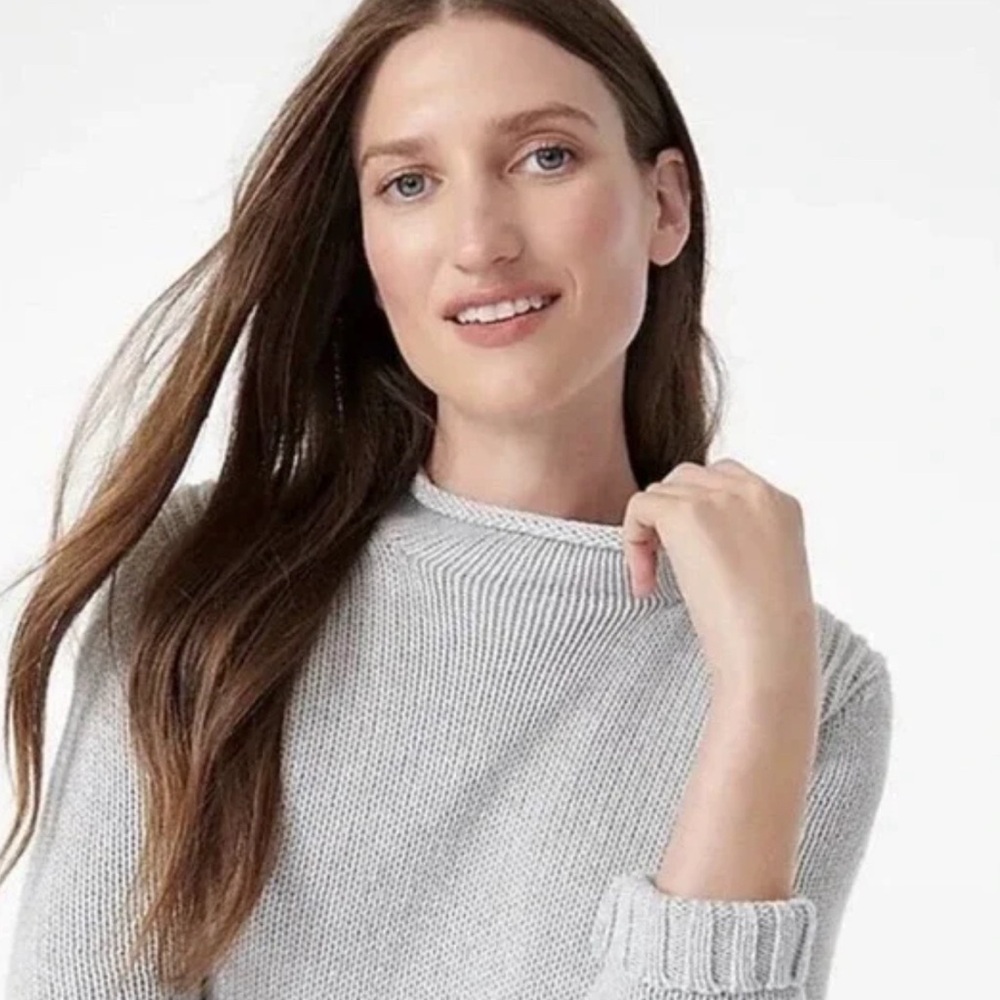J. Crew Women's Light Gray Sweater
